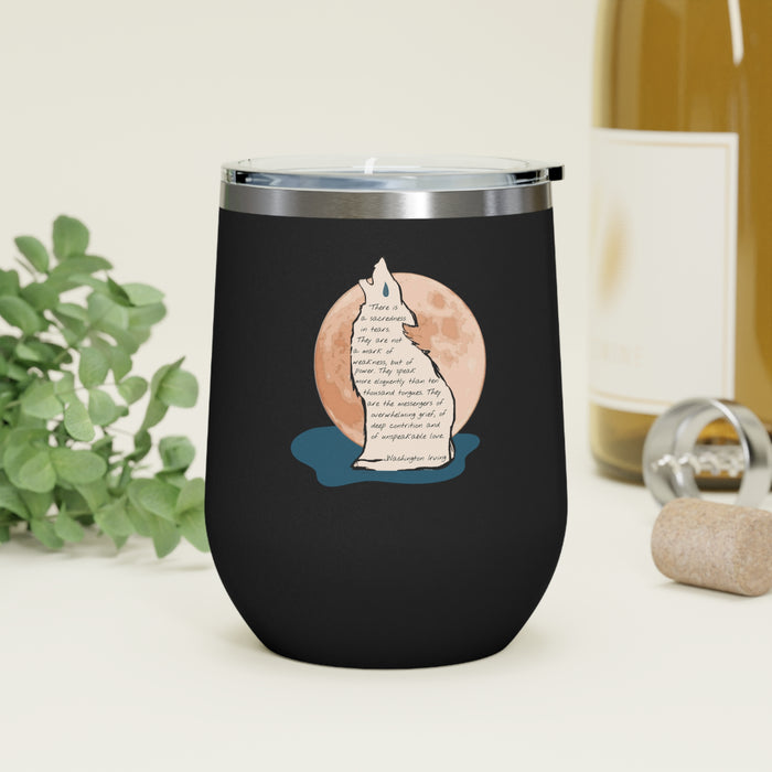 Wine tumbler- wolf and Irving quote