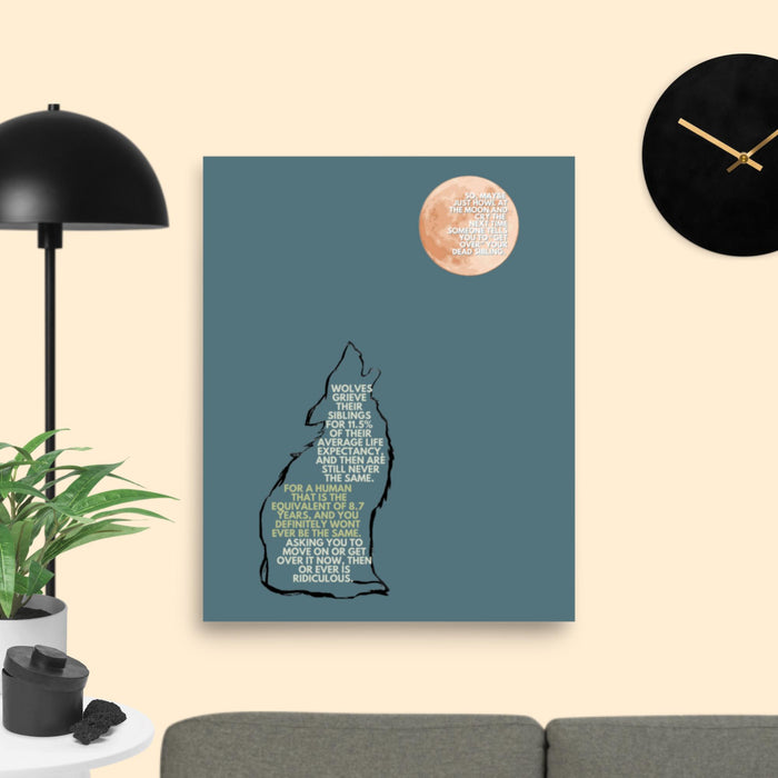 Unframed Wolf Moon paper poster