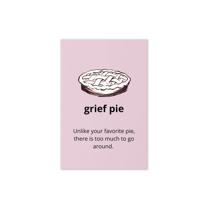Grief Pie Sibling Loss card